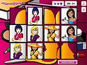 Флеш игра онлайн Игра памяти для девушок / Memory Game For Girls